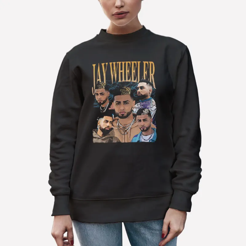 Unisex Sweatshirt Black Retro Vintage Jay Wheeler T Shirt