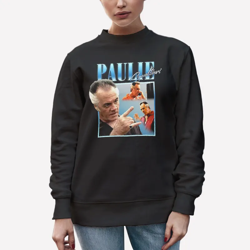 Unisex Sweatshirt Black Retro Vintage Paulie Gualtieri Shirt