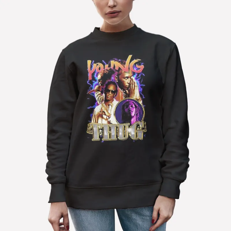 Unisex Sweatshirt Black Rock Rapper Young Thug Shirts