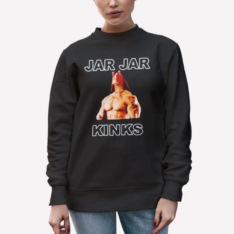 Unisex Sweatshirt Black Star Wars Jar Jar Binks Shirts