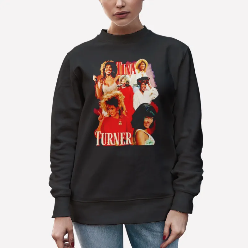 Unisex Sweatshirt Black Tina Turner T Shirt Vintage Retro
