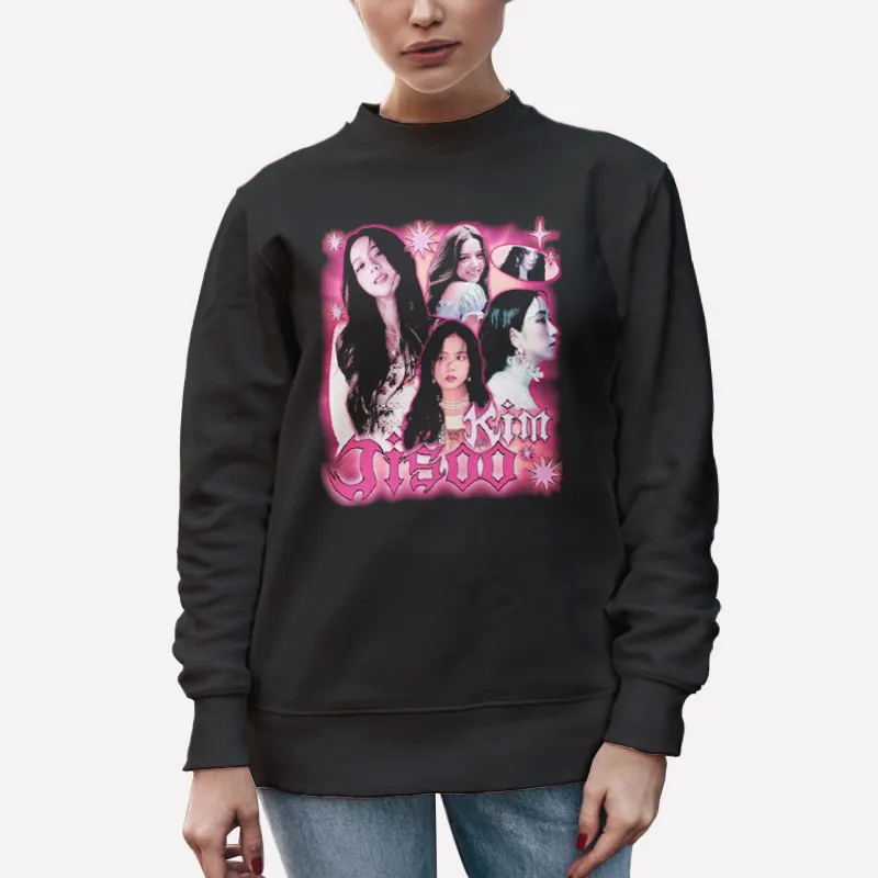Unisex Sweatshirt Black Vintage Inspired Blackpink Kim Jisoo Shirt
