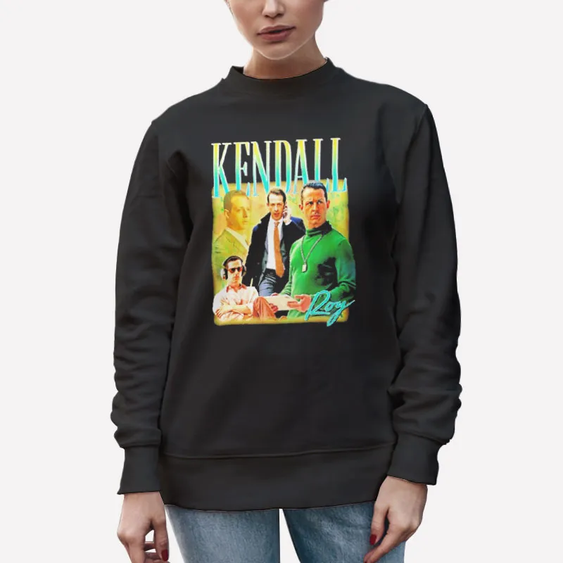 Unisex Sweatshirt Black Vintage Inspired Kendall Roy Shirt