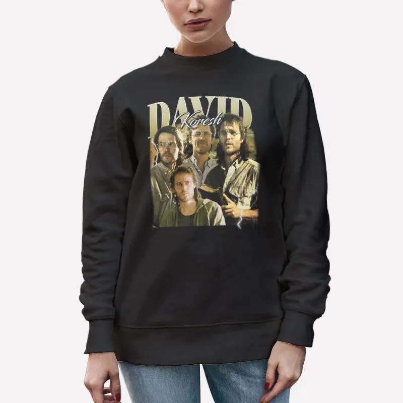Unisex Sweatshirt Black Vintage Inspired Singer David Koresh T Shirt