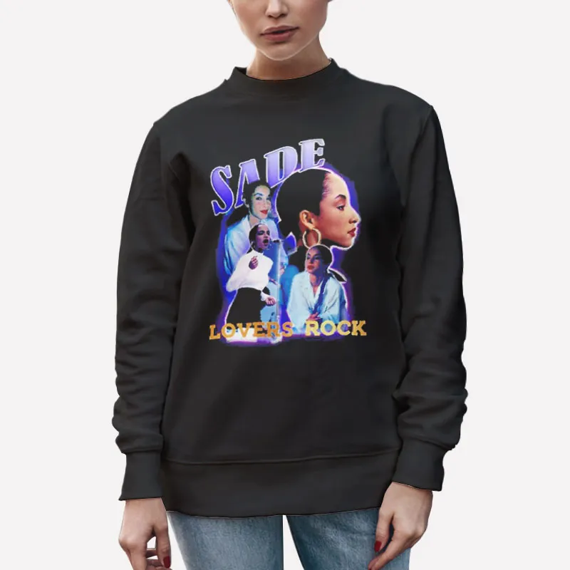 Unisex Sweatshirt Black Vintage Lovers Rock Sade T Shirts
