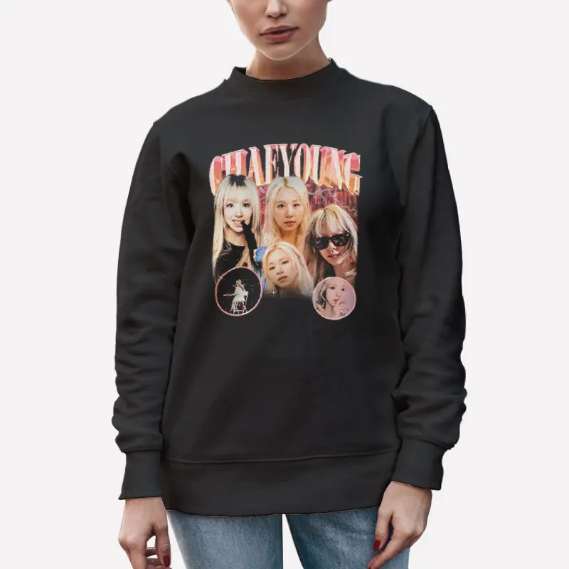Unisex Sweatshirt Black Vintage Twice Ready To Be Album Chaeyoung Shirt