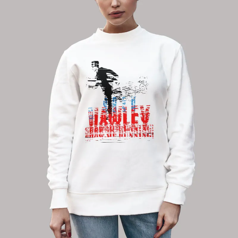Unisex Sweatshirt White Show Me Running Josh Hawley T Shirt
