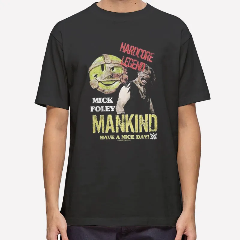 Wwe Mankind Mick Foley Hardcore Legend T Shirt