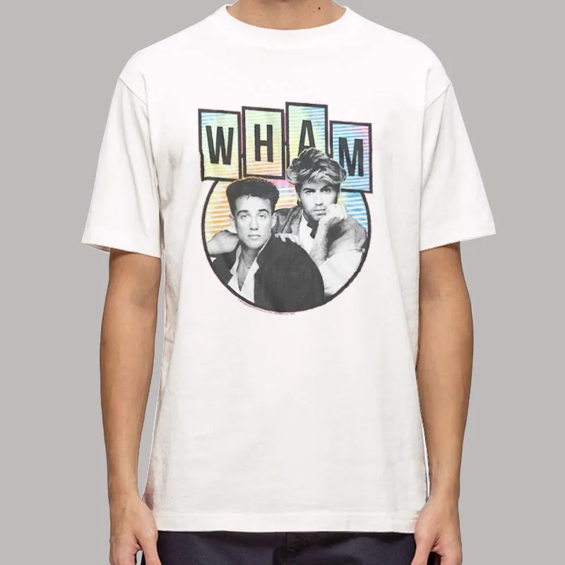 Wham George Michael And Andrew Ridgeley Music Shirt