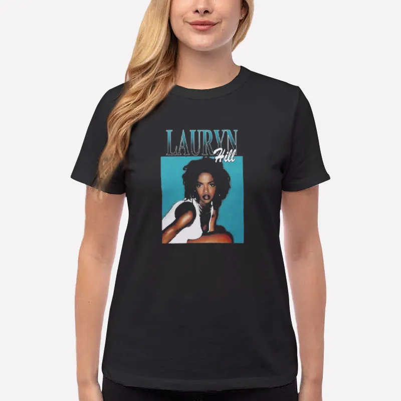Women T Shirt Black 90s Vintage Hip Hop Rap Lauryn Hill Sweatshirt
