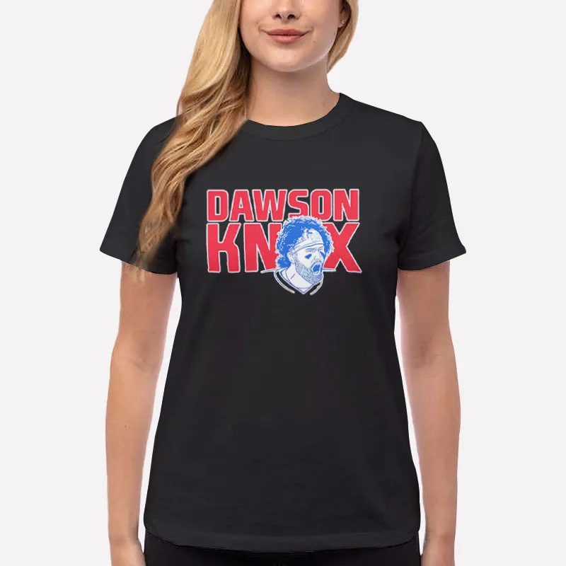 Women T Shirt Black Buffalo Bills Dawson Knox Sweatshirt