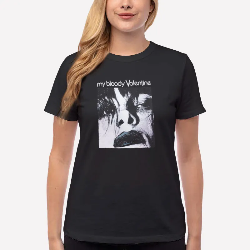 Women T Shirt Black Feed Me With Your Kiss My Bloody Valentine Shirt