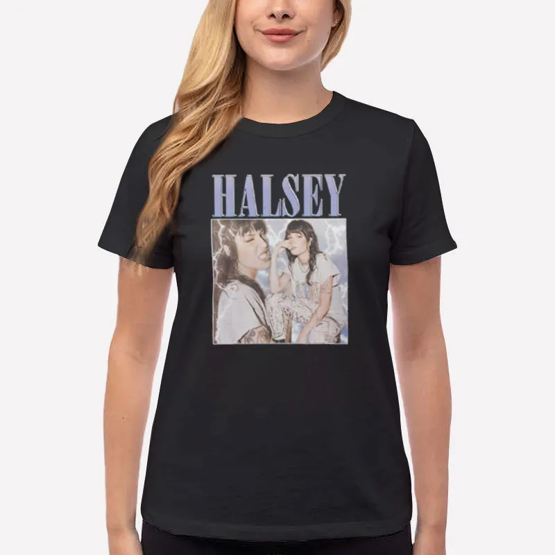 Women T Shirt Black Love And Power Tour Halsey Sweatshirt