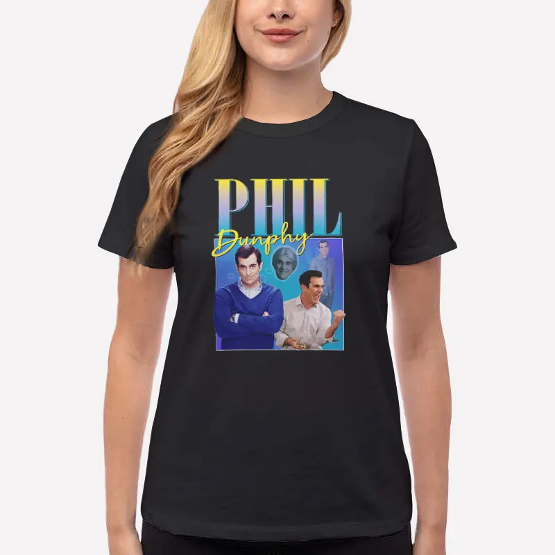 Women T Shirt Black Modern Family Charaktere Herren Phil Dunphy Shirt