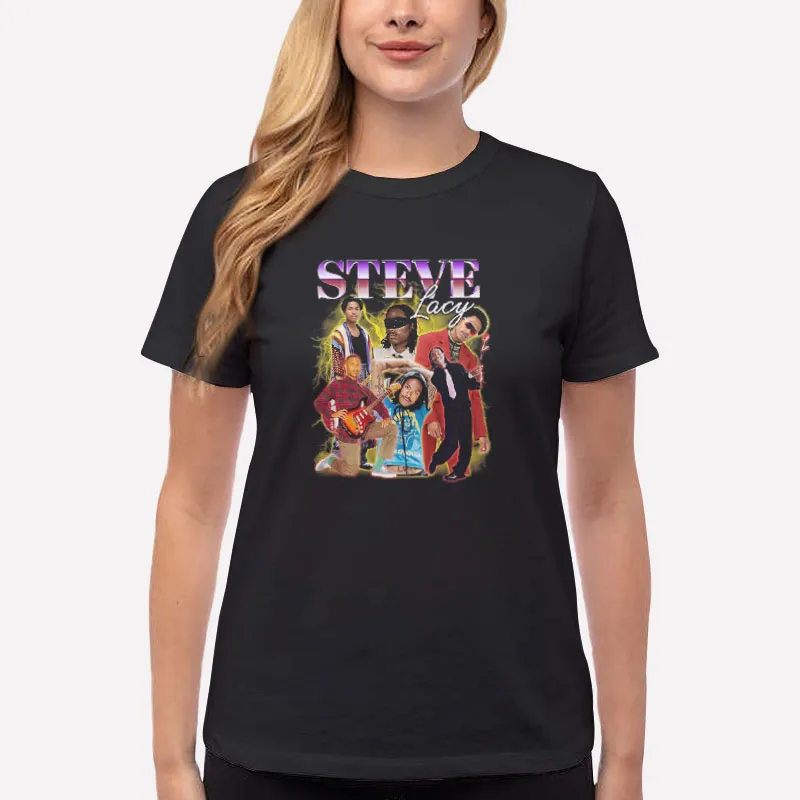 Women T Shirt Black Retro Bad Habit Steve Lacy Sweatshirt
