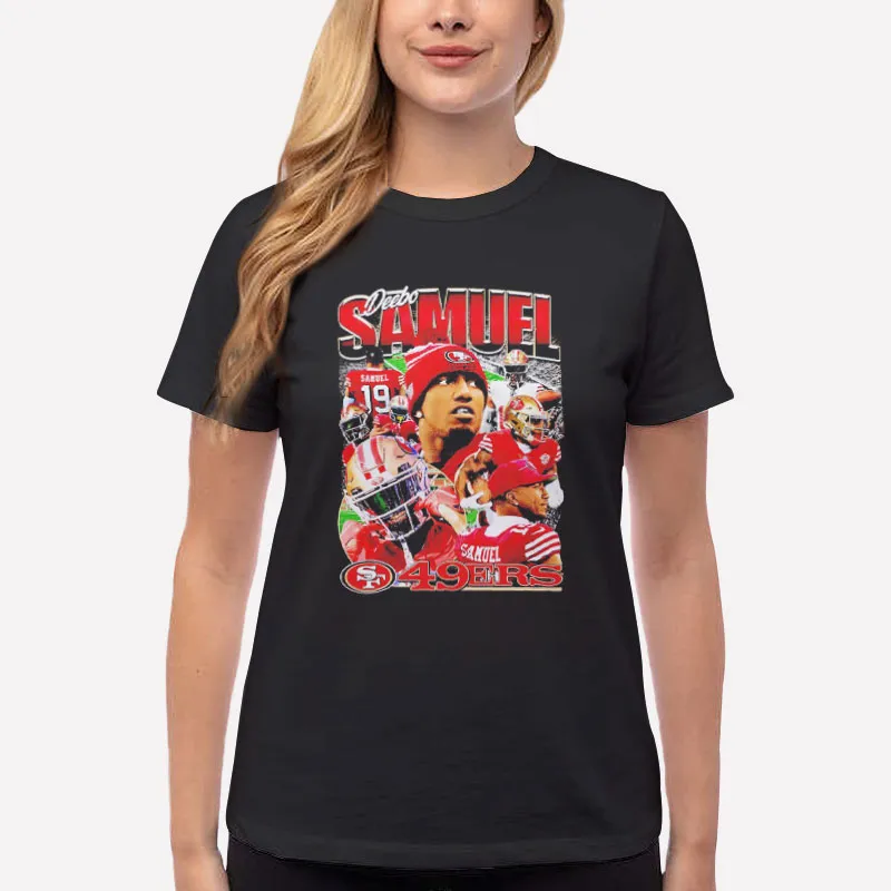 Women T Shirt Black San Francisco 49ers Deebo Samuel Sweatshirt
