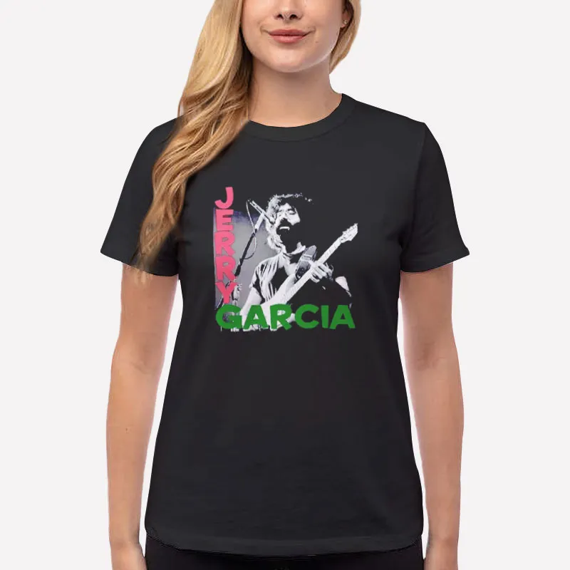 Women T Shirt Black Vintage Calling Jerry Garcia Sweatshirt