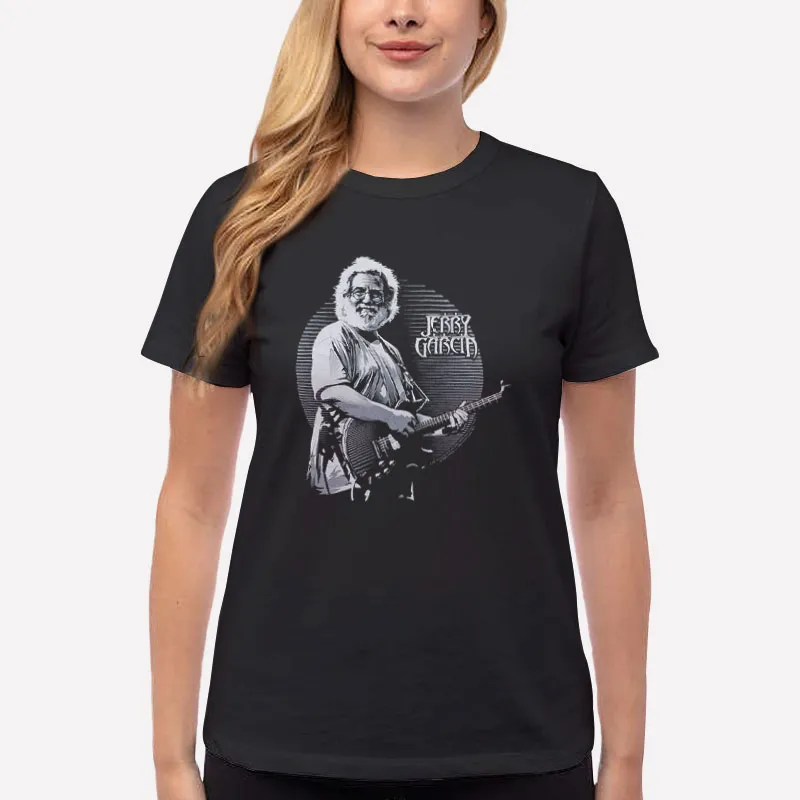 Women T Shirt Black Vintage Grateful Dead Jerry Garcia Shirt