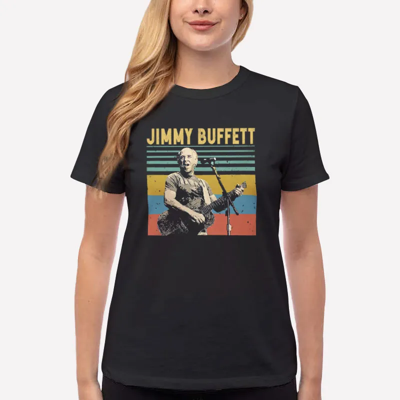 Women T Shirt Black Vintage Inspired Jimmy Buffett Sweatshirt