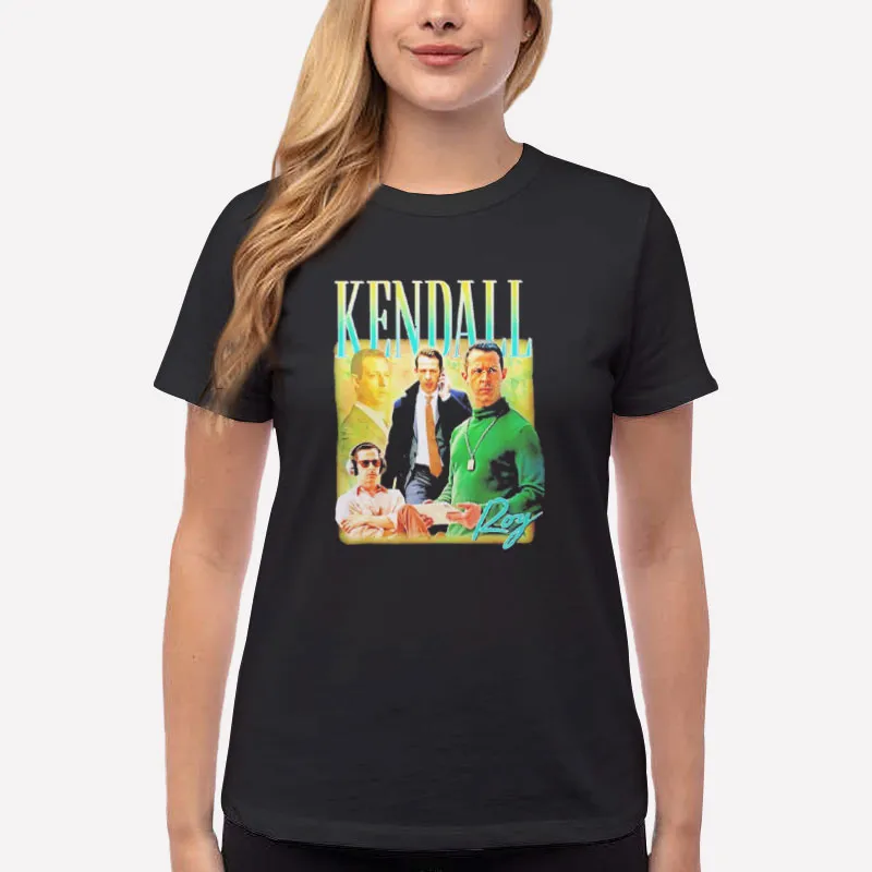 Women T Shirt Black Vintage Inspired Kendall Roy Shirt