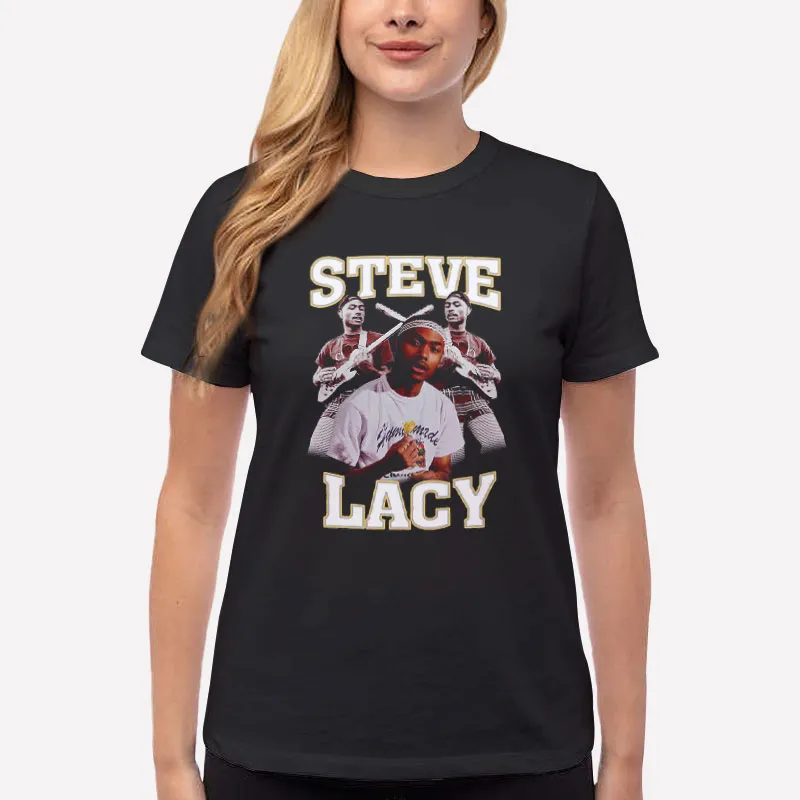 Women T Shirt Black Vintage Inspired Steve Lacy Sweatshirt