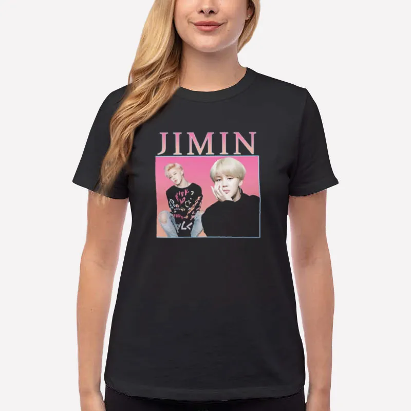 Women T Shirt Black Vintage Rap Music Hip Hop Jimin Sweatshirt