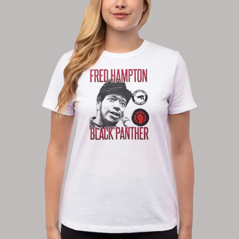 Women T Shirt White Black Panther Fred Hampton Sweatshirt