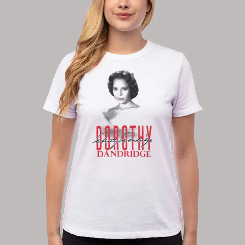 Women T Shirt White Vintage Inspired Dorothy Dandridge T Shirt