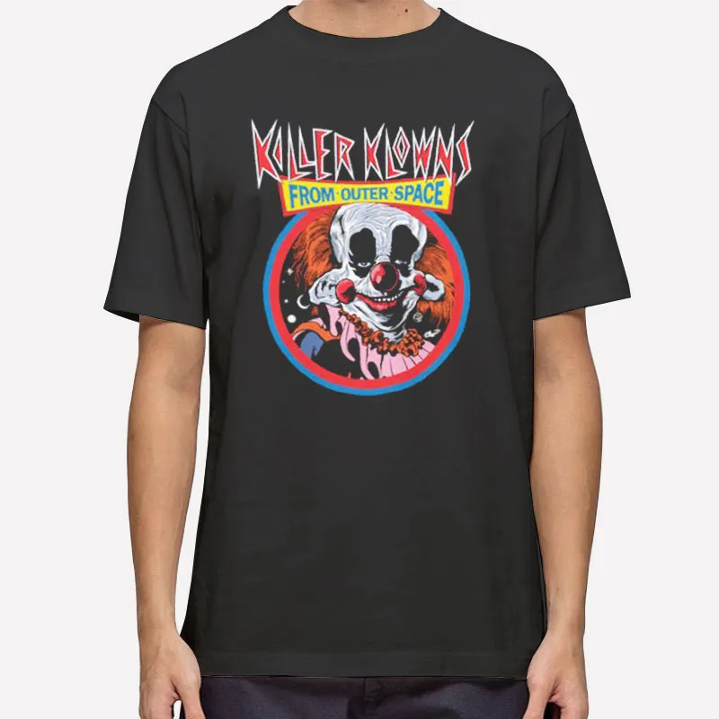 Mens T Shirt Black Happy Halloween Killer Klowns From Outer Space Hoodie