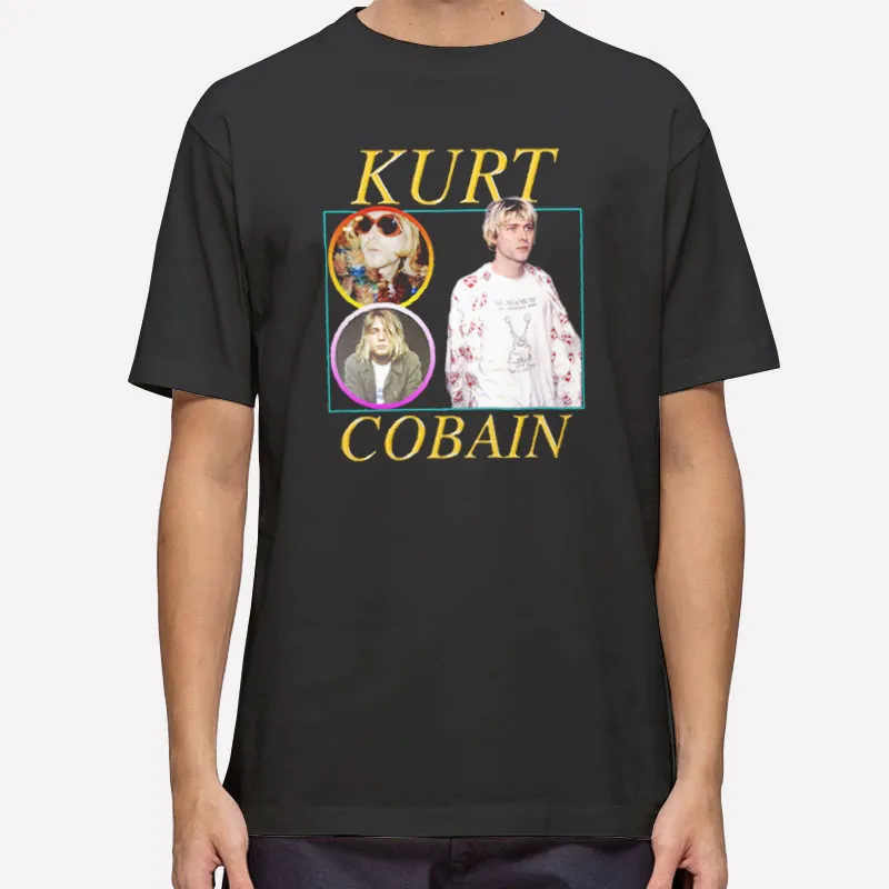 Mens T Shirt Black Vintage Indie Legends Kurt Cobain Hoodie