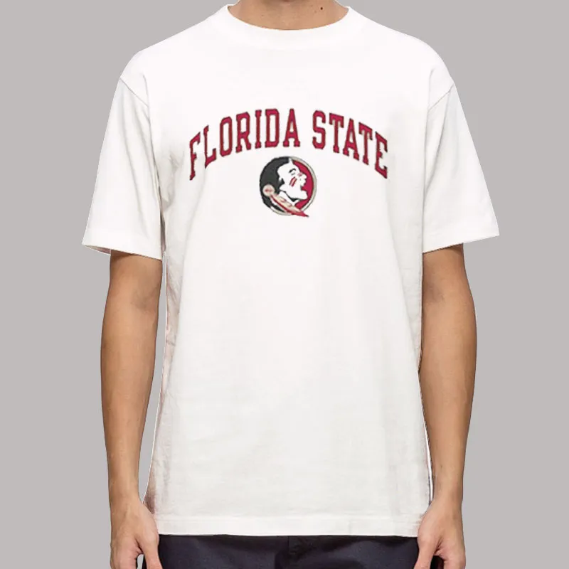 Mens T Shirt White Retro Vintage Florida State Hoodie