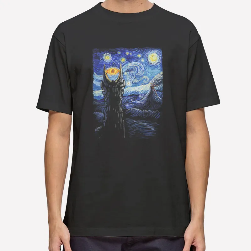 Mordor Starry Night The Lord Of The Rings Shirt