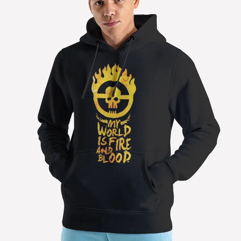 Unisex Hoodie Black Mad Max My World Is Fire And Blood T Shirt