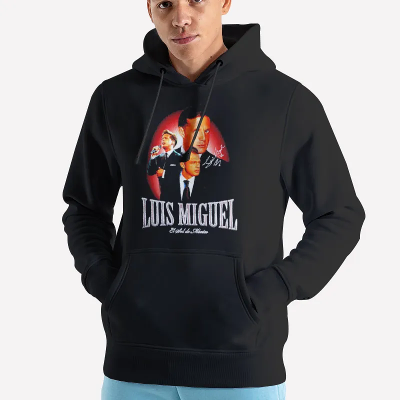 Unisex Hoodie Black Vintage Inspired Luis Miguel Merch T Shirt