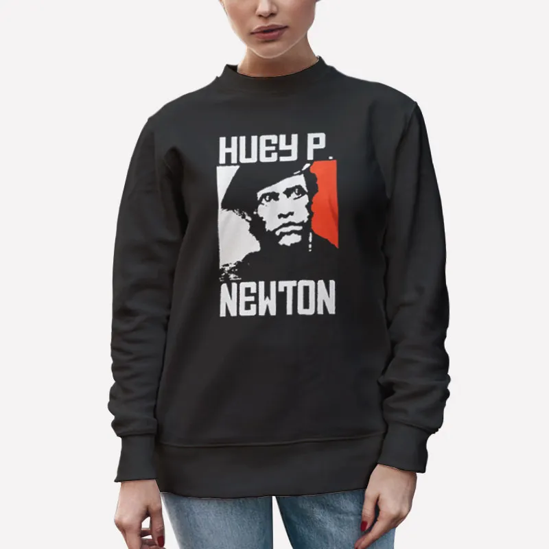 Unisex Sweatshirt Black 90s Vintage Huey P Newton Shirt