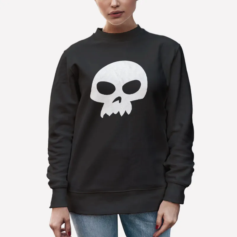 Unisex Sweatshirt Black Retro Vintage Sid Skull T Shirt