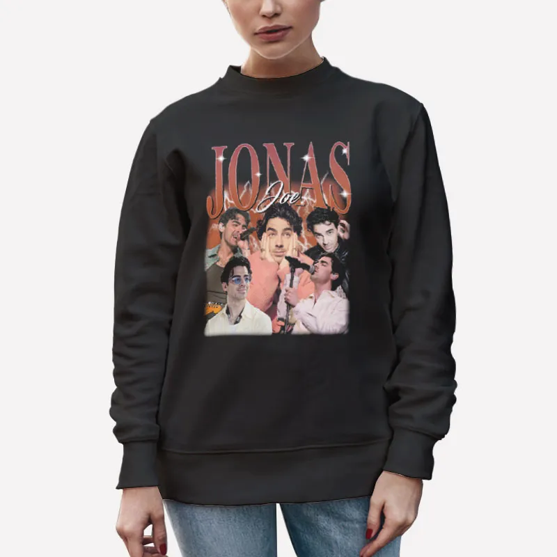 Unisex Sweatshirt Black Vintage Inspired Joe Jonas T Shirt