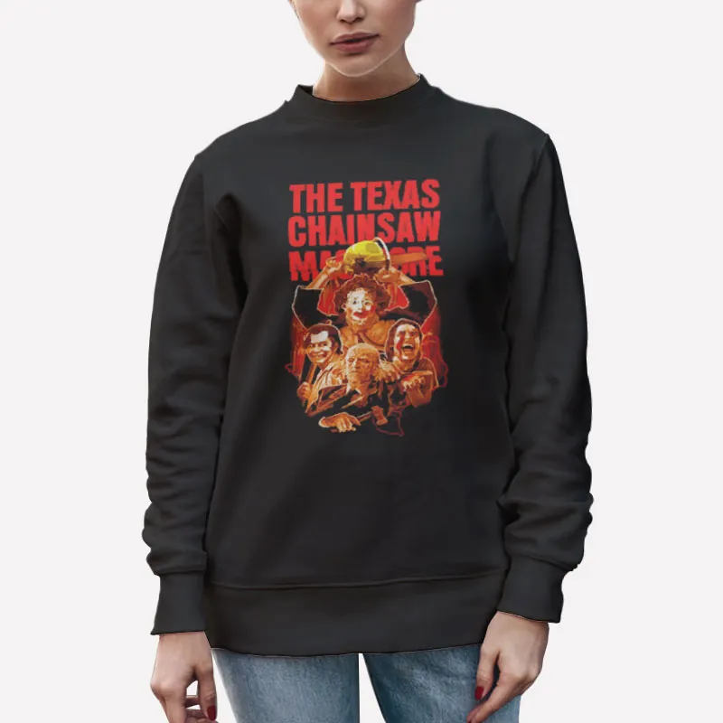 Unisex Sweatshirt Black Vintage The Texas Chainsaw Masacre Shirt