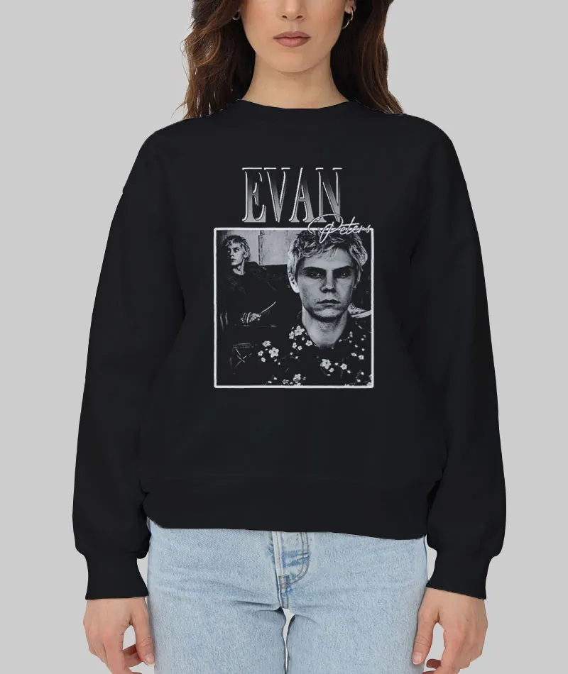 Unisex Sweatshirt Retro Vintage Evan Peters Shirt