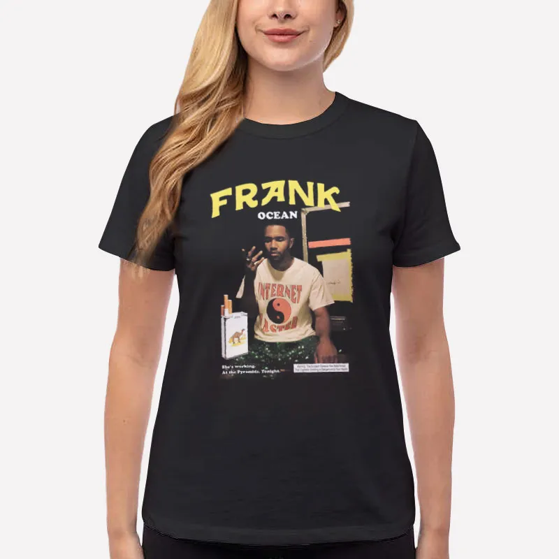 Women T Shirt Black Vintage Frank Ocean Blond Merch Shirt
