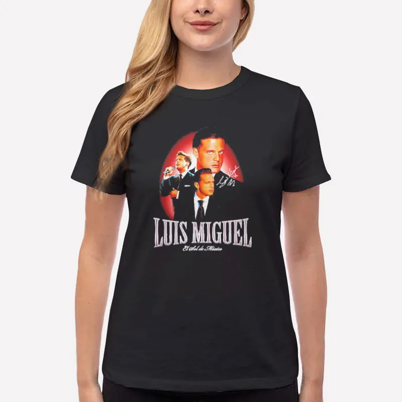 Women T Shirt Black Vintage Inspired Luis Miguel Merch T Shirt