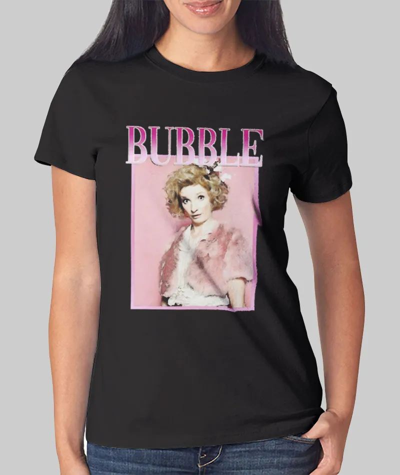 Women T Shirt Bubble Ab Fab Tribute T Shirt