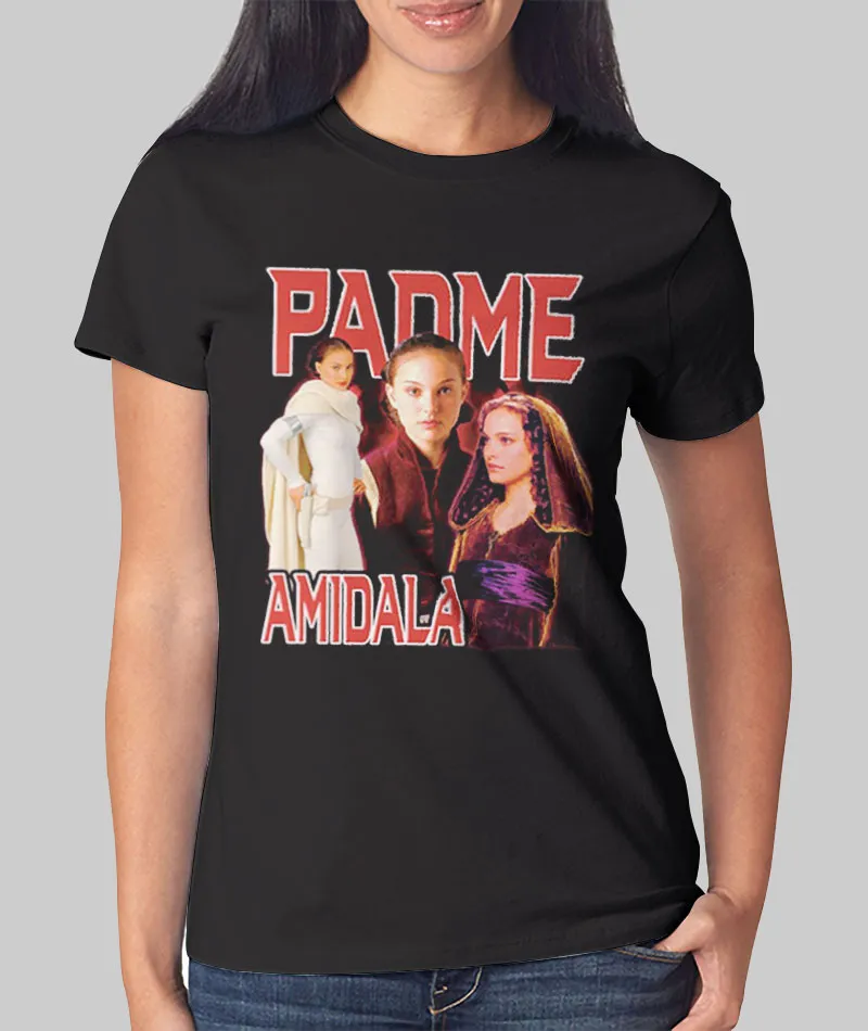 Women T Shirt Vintage Star Wars Padme Amidala Shirt