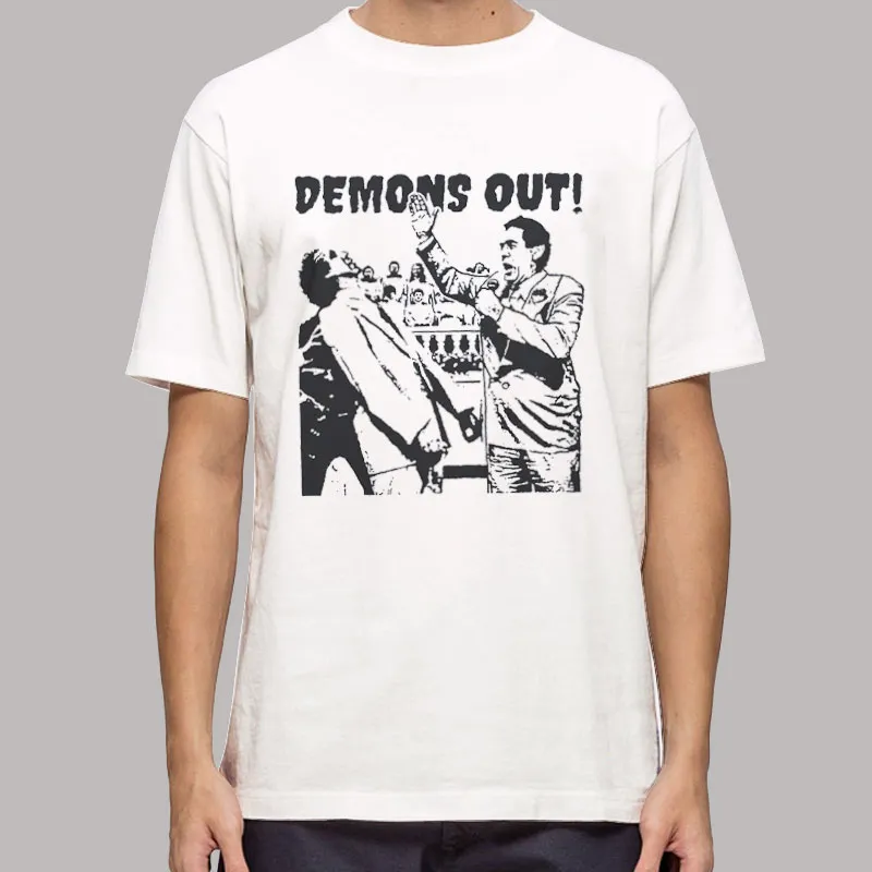 Funny Demons Out The Exorcist Satan Atheist Shirt