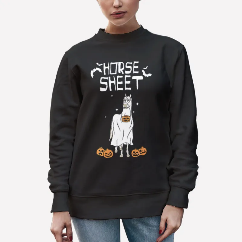 Funny Spooky Season Halloween Horse Sweatshirt