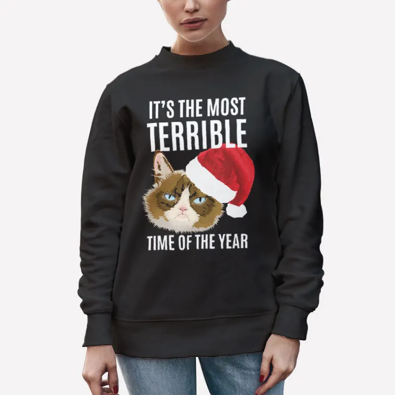 Grumpy Cat Hates Christmas Sweatshirt
