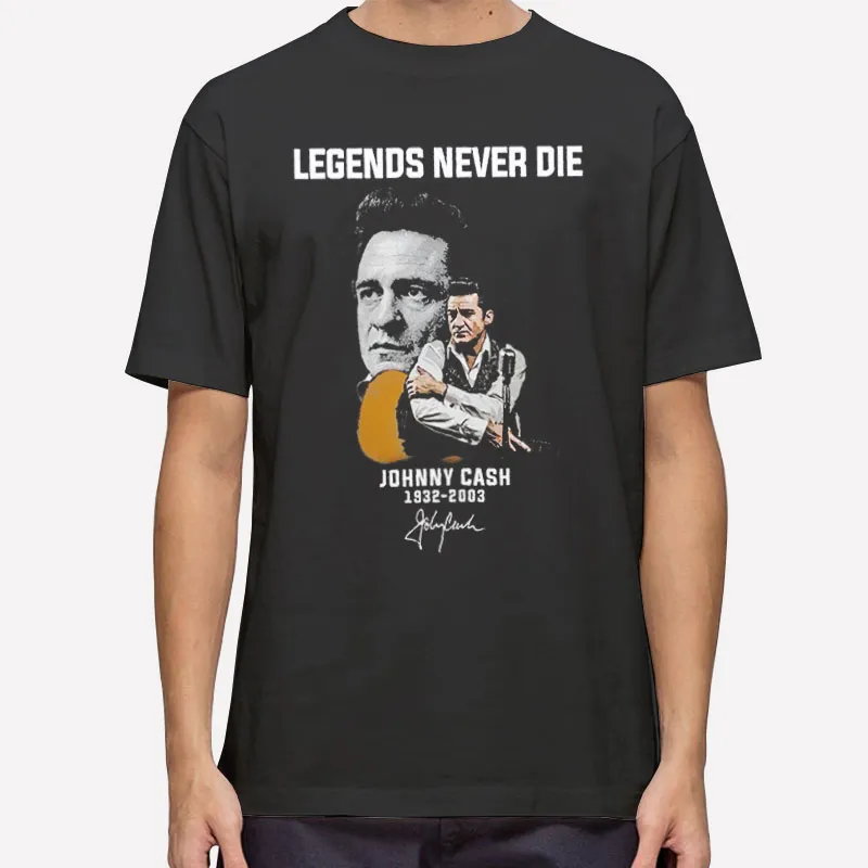 Legends Never Die Signatures Johnny Cash T Shirt