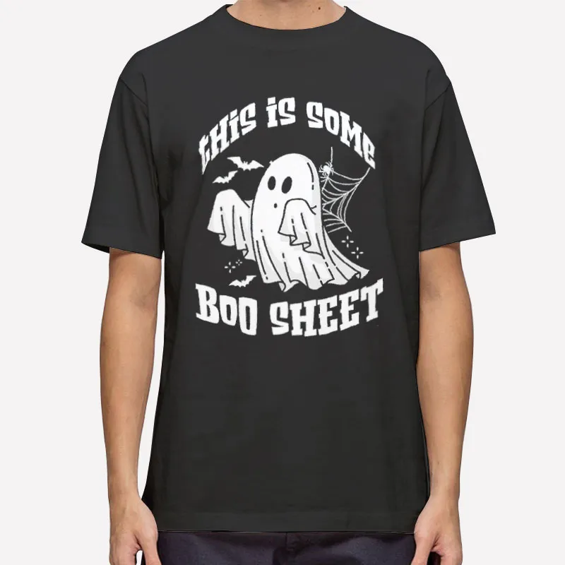 Mens T Shirt Black Funny Halloween This Is Some Boo Sheet Sweatshirt