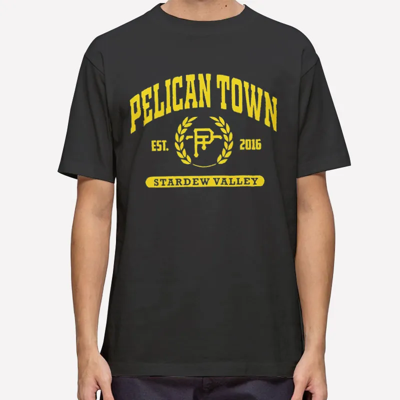Mens T Shirt Black Pelican Town Stardew Valley Sweatshirt