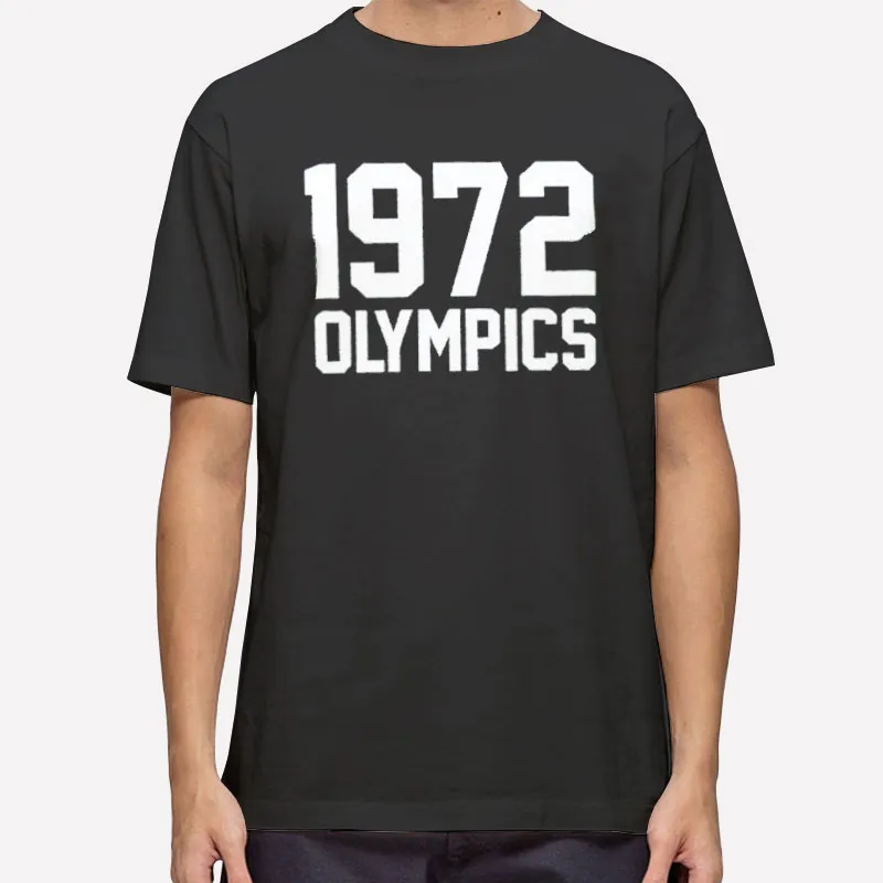 Mens T Shirt Black Retro Vintage 1972 Olympics Sweatshirt